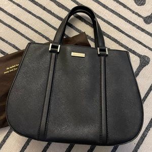 Kate Spade **LIKE NEW** BLACK satchel with removable shoulder strap